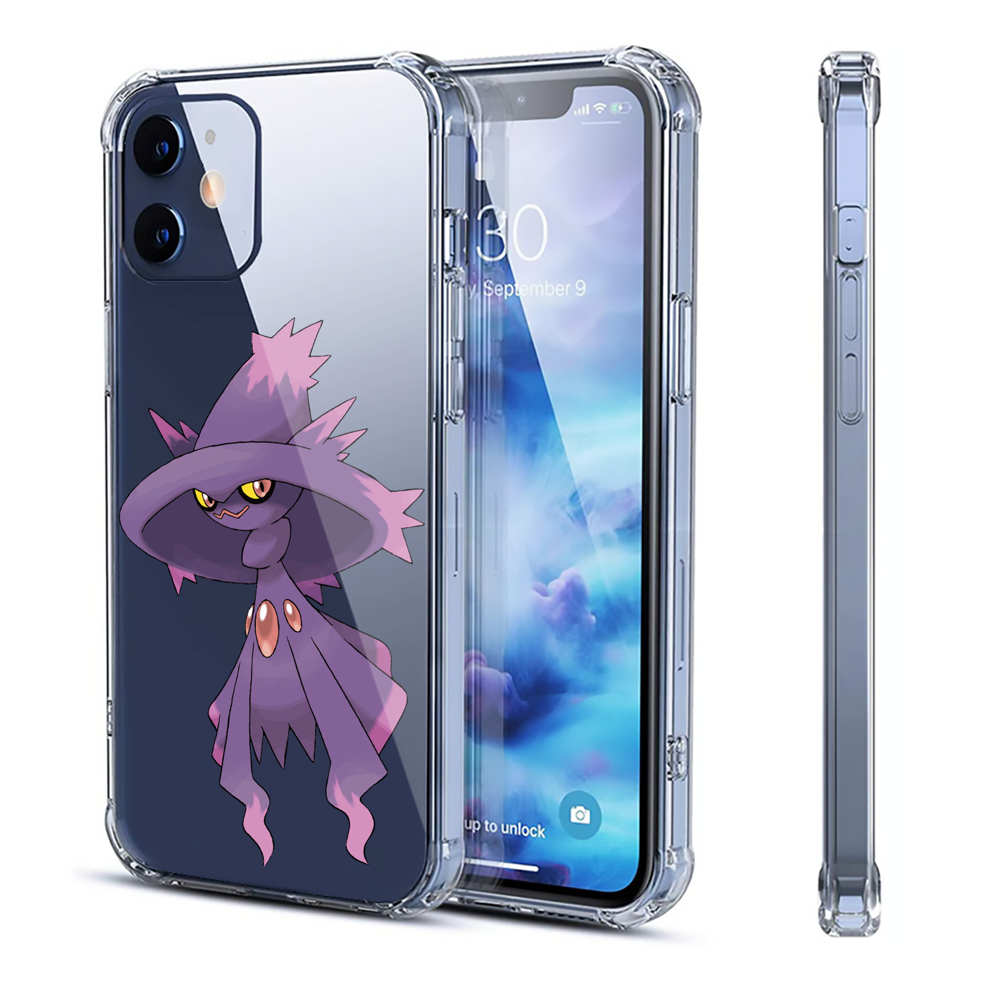 （画像用） ポケットモンスター Pokémon 【iPhone 12シリーズ対応】透明スマホケース（クリアソフトケース）